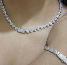 Load image into Gallery viewer, Two piece baguette heart set
