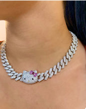 Load image into Gallery viewer, kitty Cuban silver
