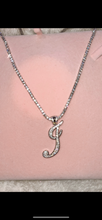 Load image into Gallery viewer, Blinged out J tennis chain
