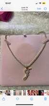 Load image into Gallery viewer, Blinged out J tennis chain
