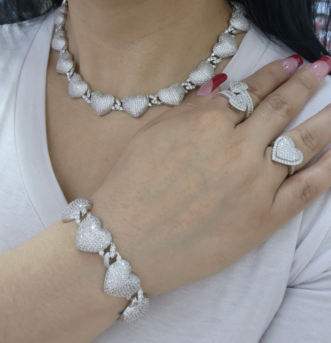 Big heart baguette set