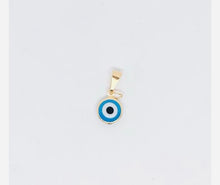 Load image into Gallery viewer, Evil eye charm necklace in turquoise
