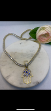 Load image into Gallery viewer, Blinged out Hamsa hand
