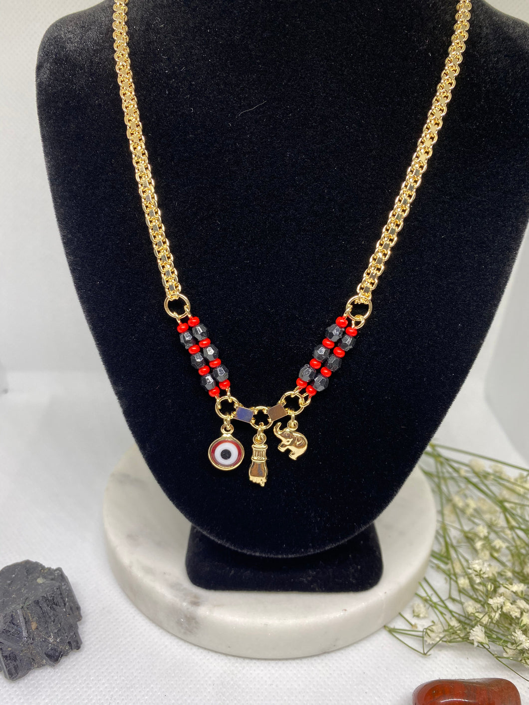 Azabache charm necklace