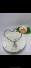 Load image into Gallery viewer, Blinged out Hamsa hand

