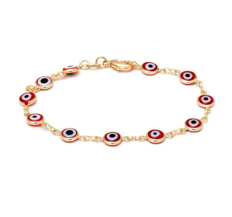 Red evil eye bracelet
