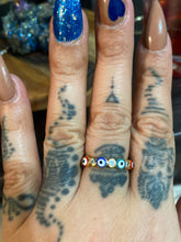 Load image into Gallery viewer, Multi color evil eye ring
