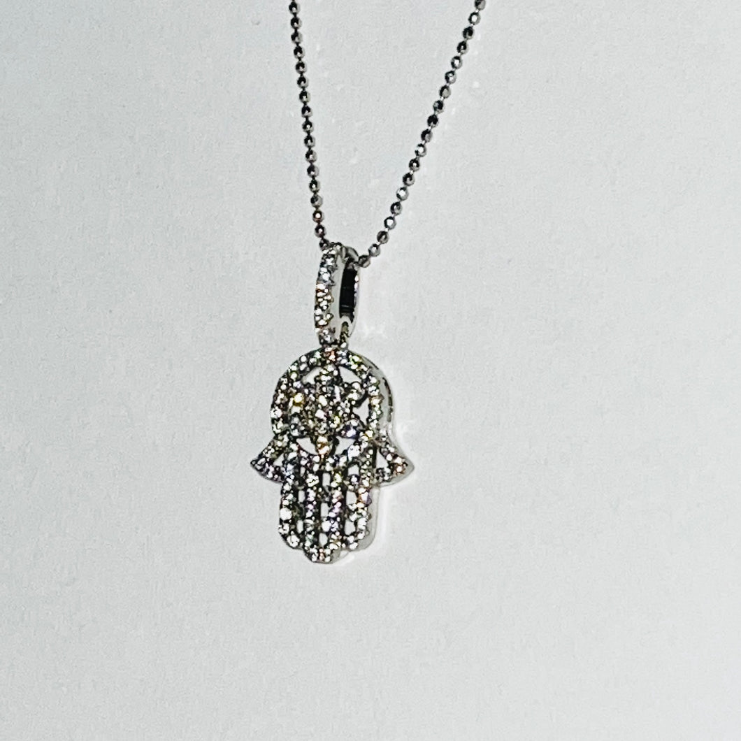 Sterling silver hamsa hand