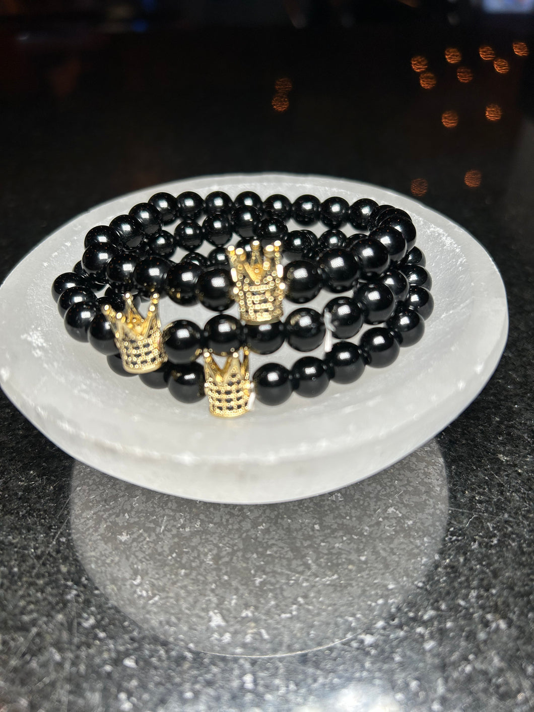 Crown black obsidian
