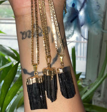 Load image into Gallery viewer, Black tourmaline necklace
