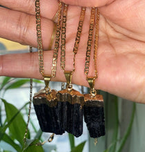 Load image into Gallery viewer, Black tourmaline necklace
